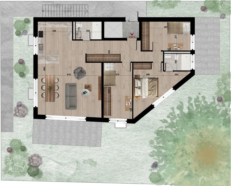 Ground floor with 250 m2 garden - construction site open! – photo 2 of 8