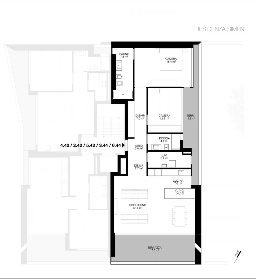 Neue moderne 3.5-Zimmer-Wohnung in Minusio – Foto 2 von 8