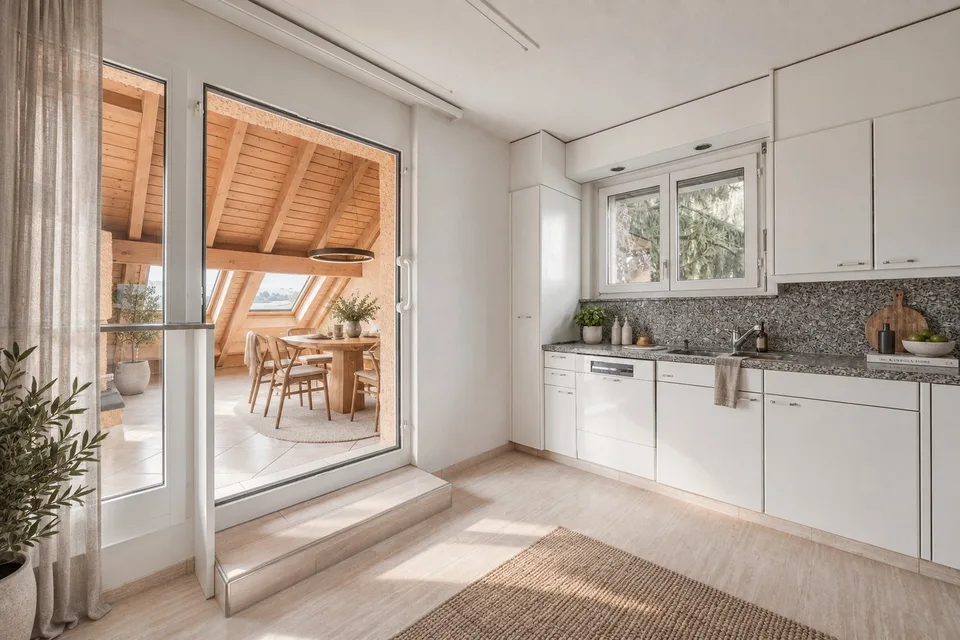 Leben wie im eigenen Haus – 215 m² Wohngefühl mit viel Privatsphäre und Weitsicht – Foto 4 von 5