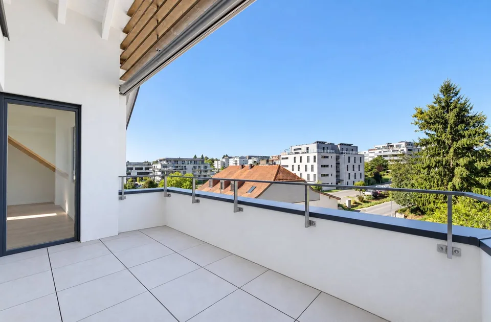 Neuf - Magnifique duplex avec balcon et vue sur le Jura – photo 2 sur 6