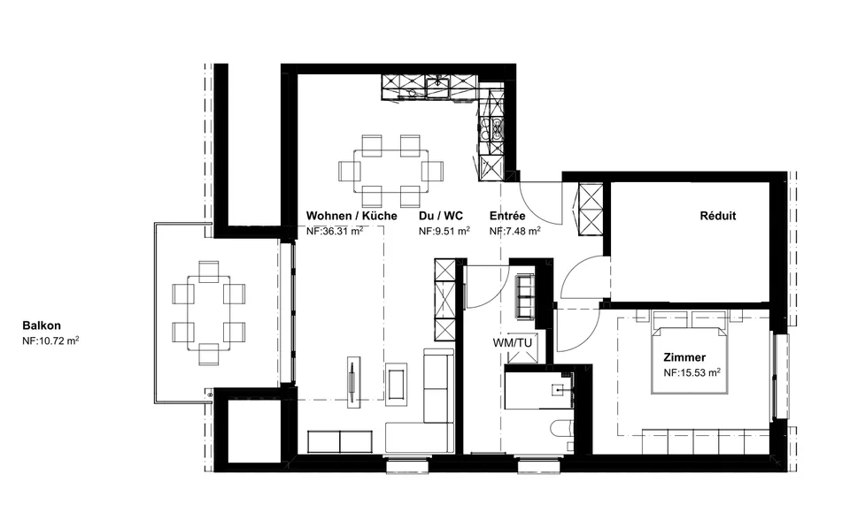 Tanneggerpark appartement neuf de 2,5 pièces – photo 7 sur 9