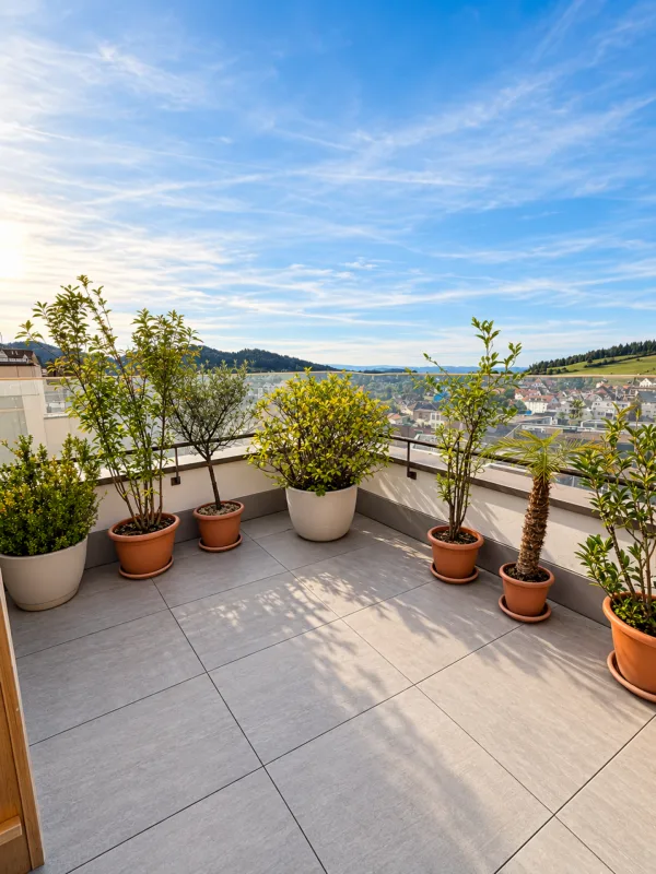 Über den Dächern von Herisau - 4 1/2 Zimmer, Traumterrasse & 2 Garagen – Foto 12 von 14