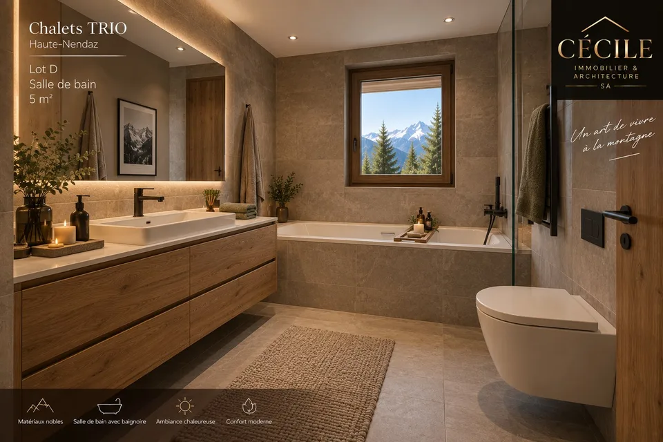 HAUTE-NENDAZ – NEUES 3,5-ZIMMER-WOHNUNG MIT GROßER TERRASSE – Foto 7 von 12