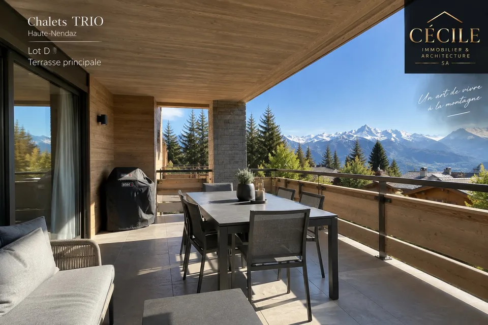 HAUTE-NENDAZ – NEUES 3,5-ZIMMER-WOHNUNG MIT GROßER TERRASSE – Foto 4 von 12