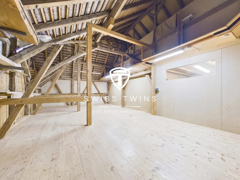 Lichtdurchflutetes Atelier/Werkstatt in Tschugg mieten – Foto 9 von 13