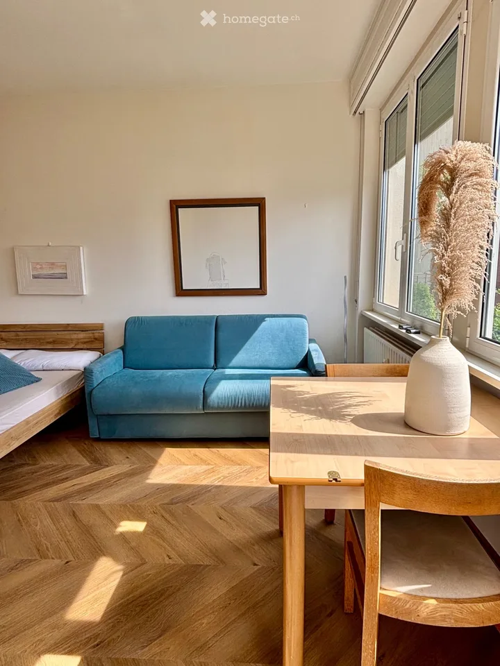 Einzimmerwohnung eingerichtet, separate Küche, Seeblick in Campione – Foto 2 von 5