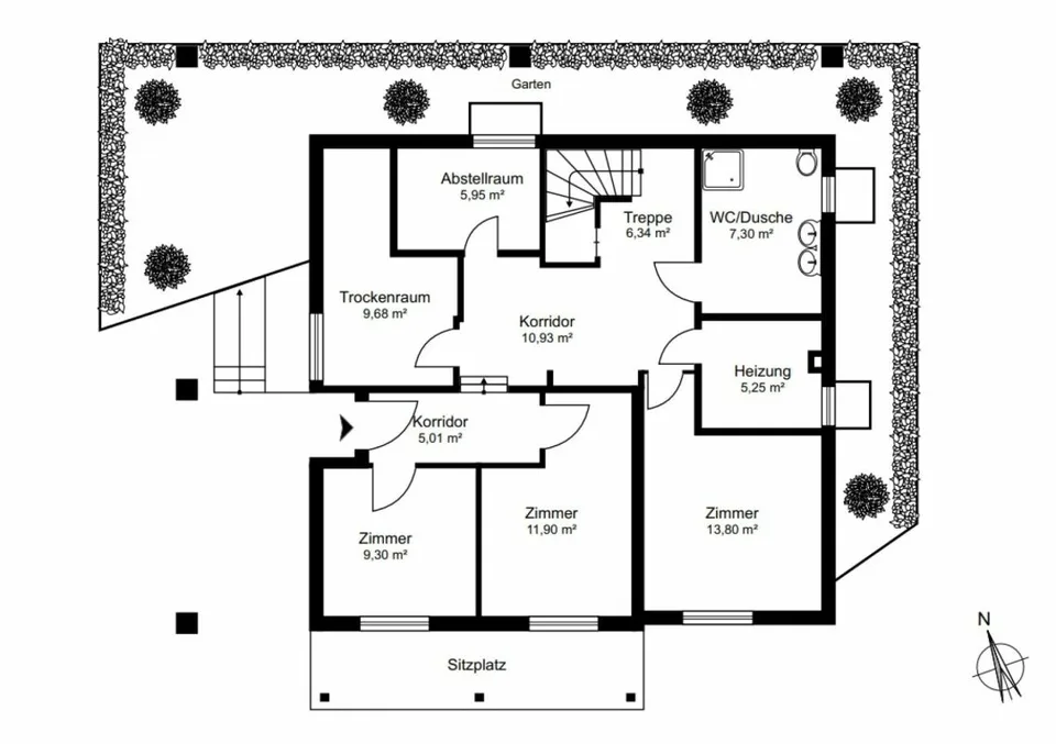 Freistehendes Einfamilienhaus mit Umschwung – Foto 30 von 30