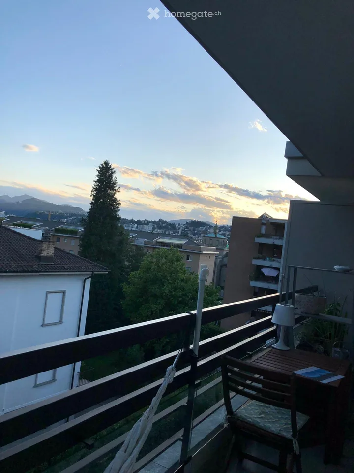 Zweizimmerwohnung Viganello mit offener Aussicht – Foto 3 von 5