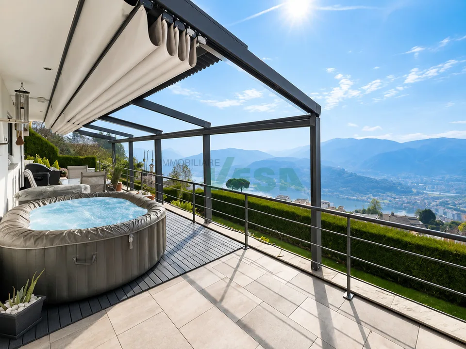 Moderna e luminosa villa mono-bifamiliare con splendida vista aperta – Foto 10 von 13
