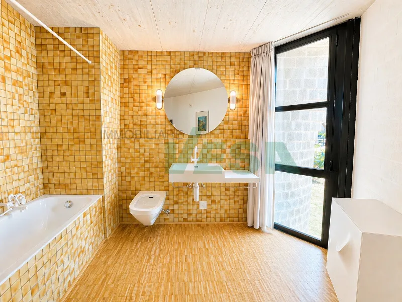 Iconica villa "Casa Rotonda" firmata Mario Botta con bel giardino – Foto 12 von 13