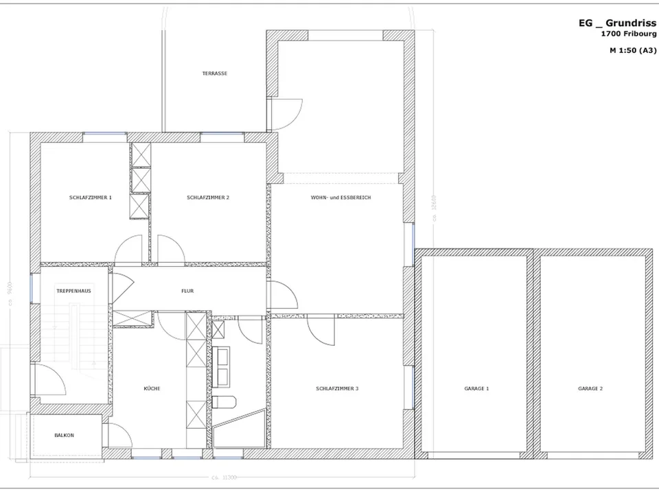 Parc Guintzet: Maison 2 appartements / Haus mit Garten in Fribourg – Foto 19 von 21