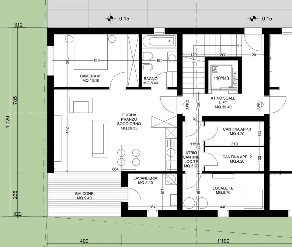 Neue elegante Wohnung mit großem Garten – Foto 14 von 21