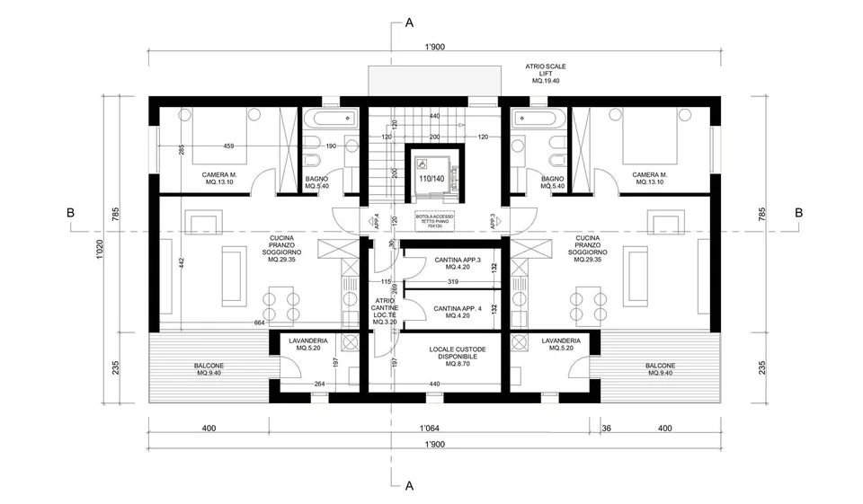 Neue elegante Wohnung mit großem Garten – Foto 12 von 21