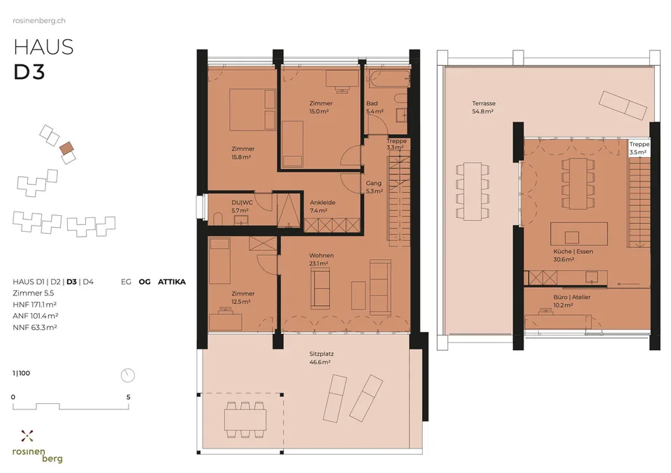 Architecture moderne dans un emplacement idéal - maison unifamiliale de 5,5 pièces – photo 9 sur 11