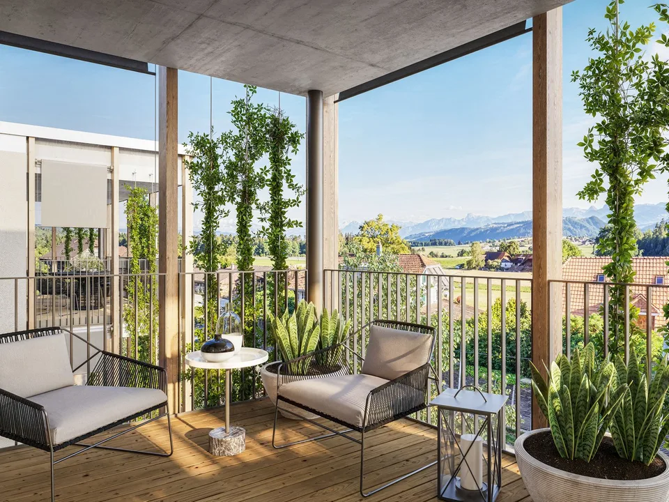 4.5-room apartment, spacious seating area, view of the greenery, central location – photo 2 of 6