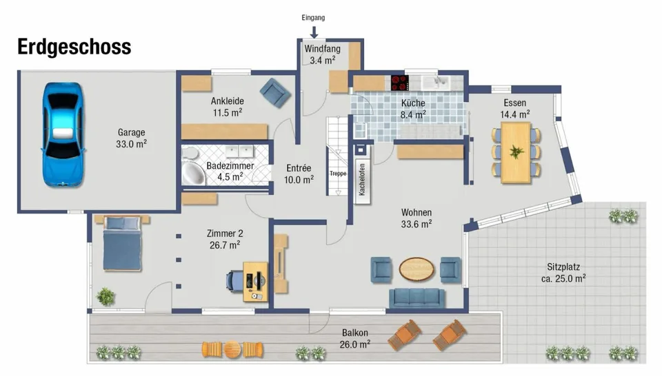 Maison unifamiliale de 8,5 pièces avec appartement pour parents à Rumlikon – photo 13 sur 14