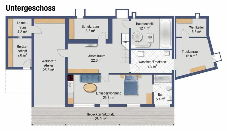 Maison unifamiliale de 8,5 pièces avec appartement pour parents à Rumlikon – photo 12 sur 14