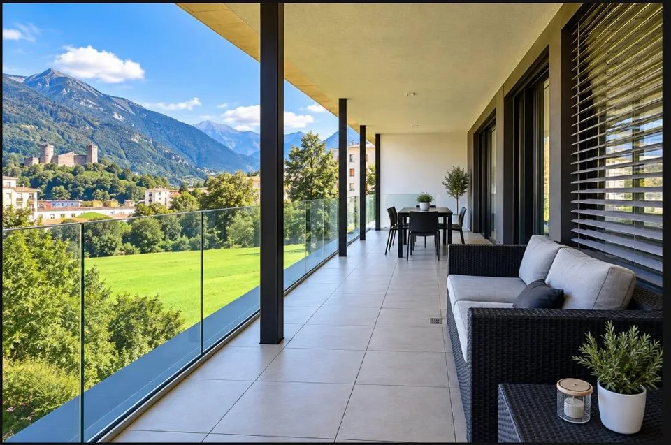 Luminoso 3.5 locali con vista panoramica a Bellinzona – foto 4 di 9