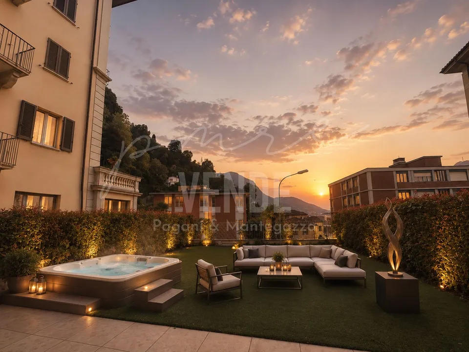 4,5 locali con giardino privato e ampie terrazze a Lugano-Cassarate – foto 6 di 11