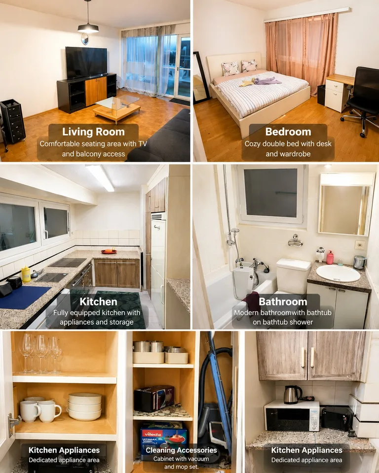 💎Appartamento arredato di 2.5 locali affascinante con balcone e bella vista ad Adliswil – foto 15 di 15