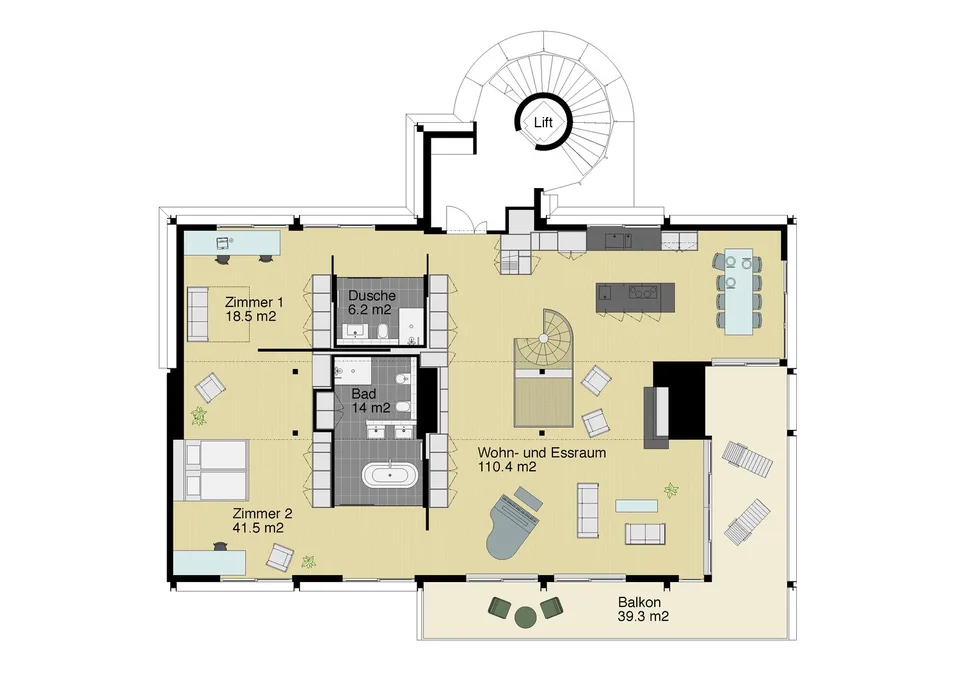 Appartement duplex avec piscine et vue à couper le souffle à côté du Dolder – photo 8 sur 22