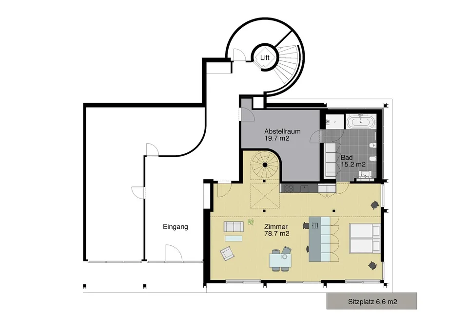 Appartement duplex avec piscine et vue à couper le souffle à côté du Dolder – photo 9 sur 22