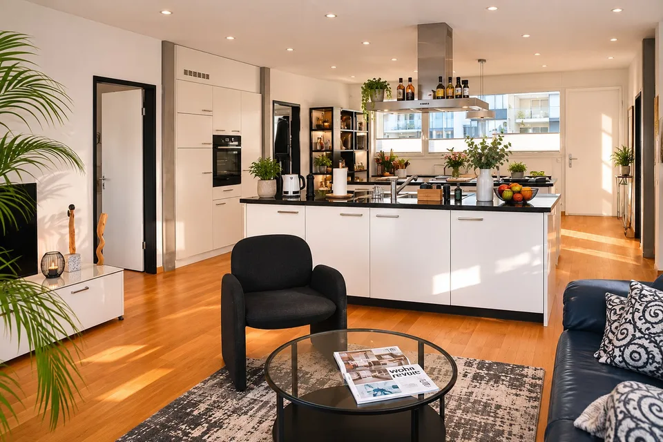 Charmante 5.5-Zimmer-Wohnung mit Balkon und herrlicher Aussicht in Rubigen – Foto 6 von 23