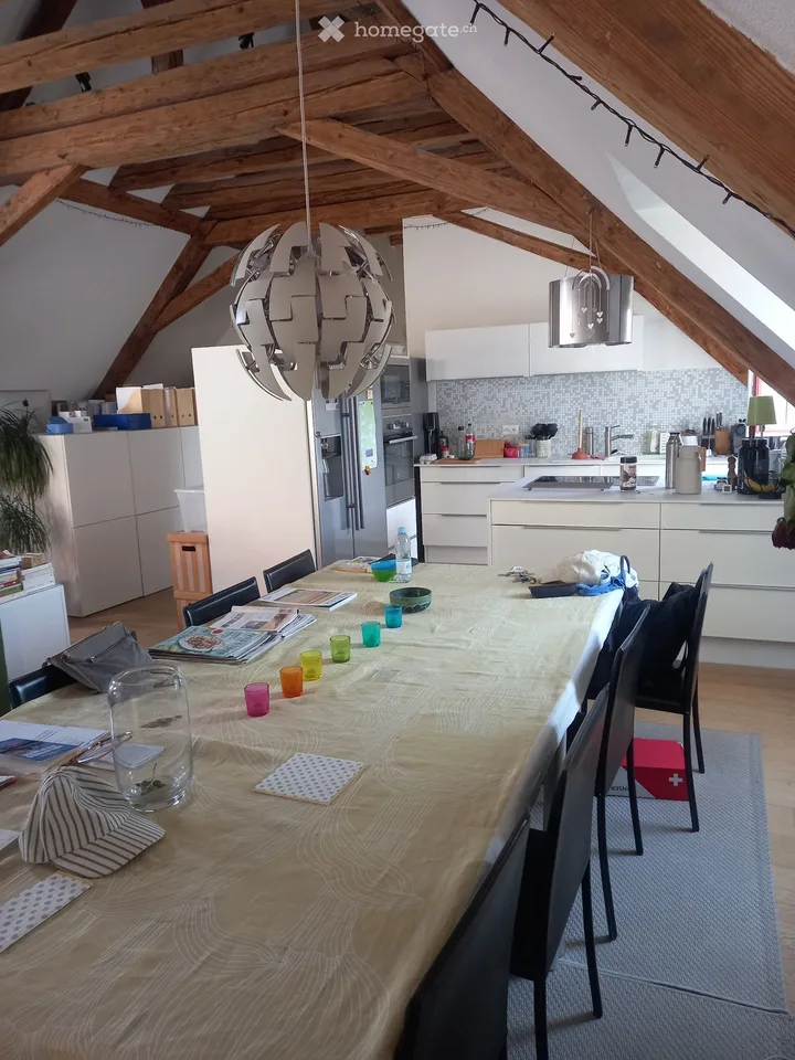 5,5 Zimmer unter dem Dach mit Terrasse (Zentrum von Yverdon) – Foto 2 von 5