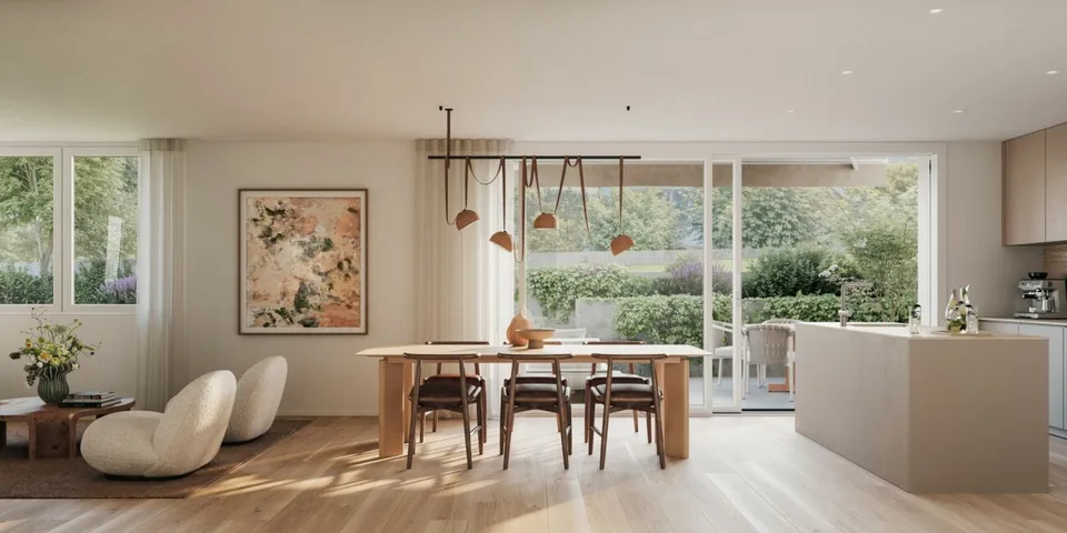 BIRKE - Grosszügige 4 1/2 Zimmer Maisonette-Gartenwohnung – Foto 4 von 4
