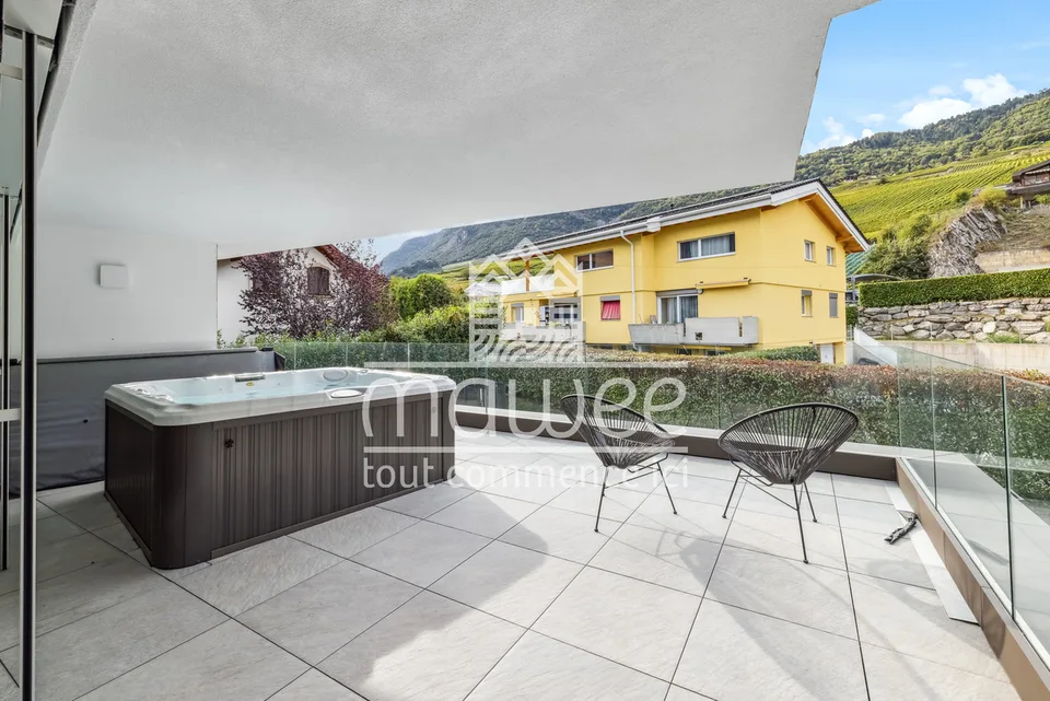 Elegance, comfort and exceptional terrace in the heart of Leytron! – photo 9 of 13