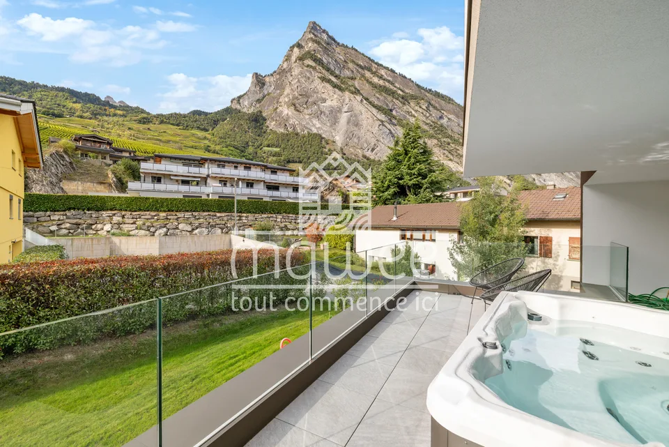 Elegance, comfort and exceptional terrace in the heart of Leytron! – photo 10 of 13