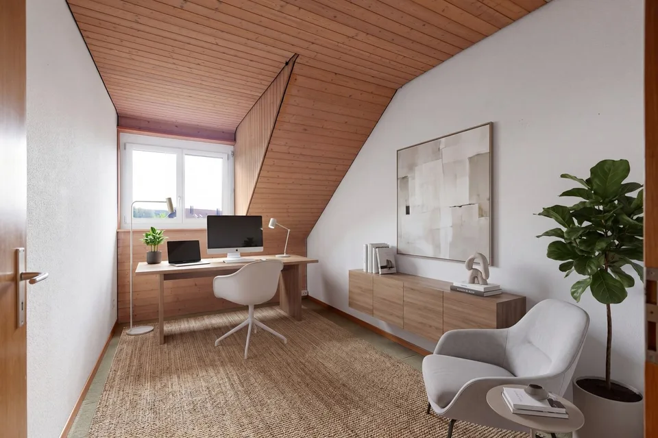 Vivere su tre livelli: Attraente casa a schiera di 6,5 locali con sauna – foto 13 di 13