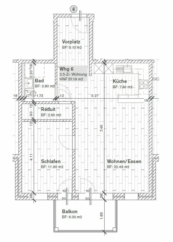 Teilsanierte 2½-Zimmerwohnung für Personen ab 60 Jahren – Foto 8 von 8