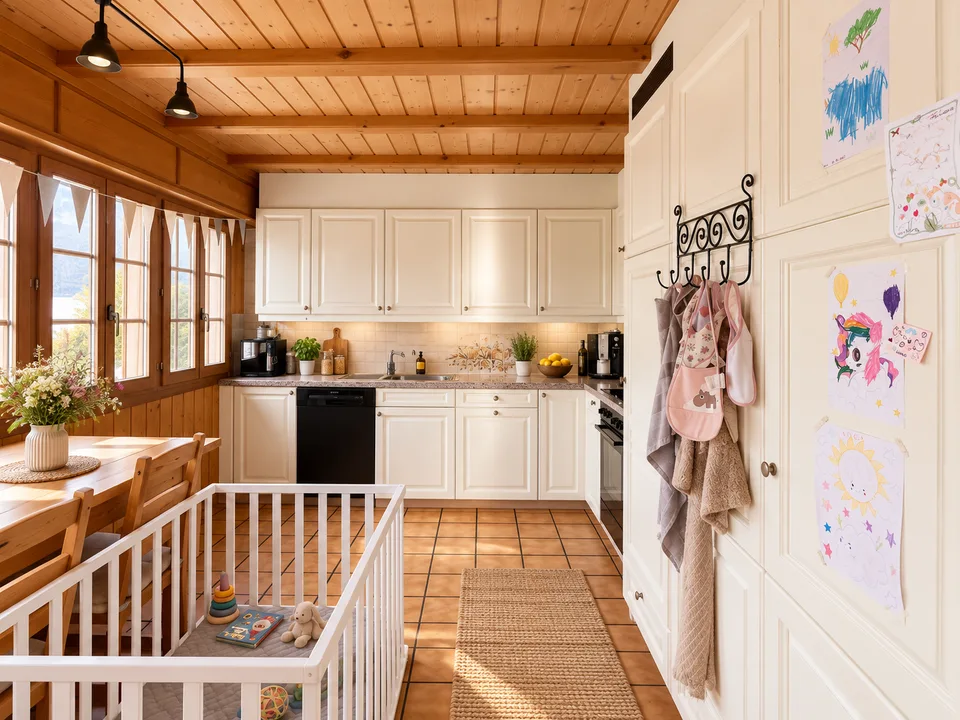 Charmante 4-Zimmer-Wohnung mit Balkon in Leissigen – Foto 4 von 11