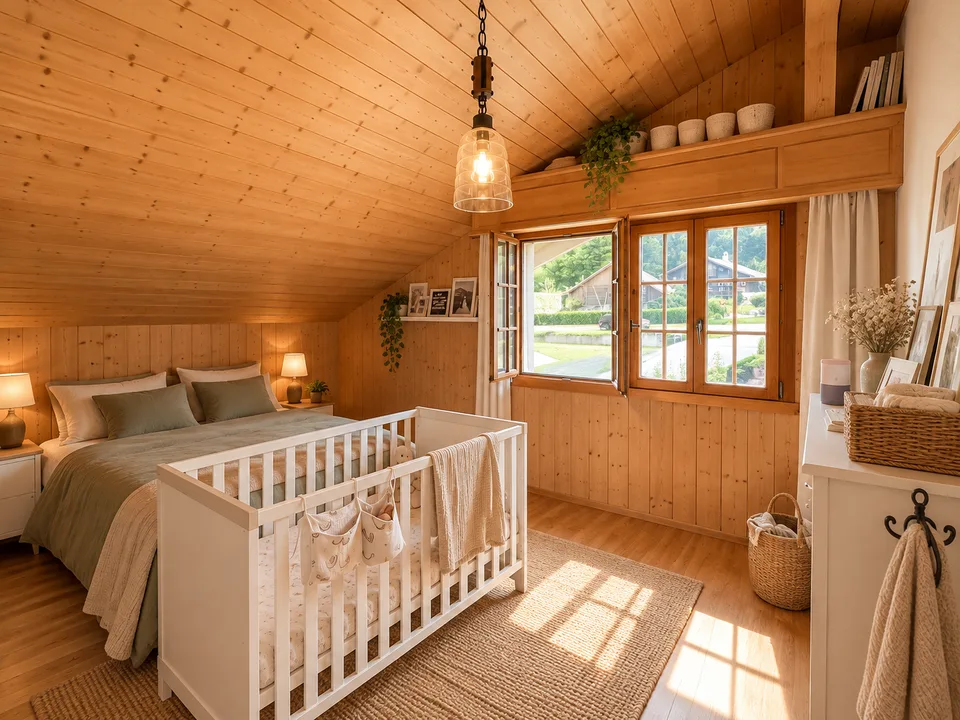Charmante 4-Zimmer-Wohnung mit Balkon in Leissigen – Foto 10 von 11