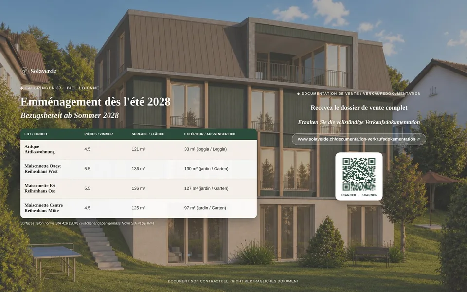 Einfamilienhaus 5.5 Zimmer, eigener Garten von 127 m² — neue Holzkonstruktion, Biel/Bienne – Foto 9 von 12