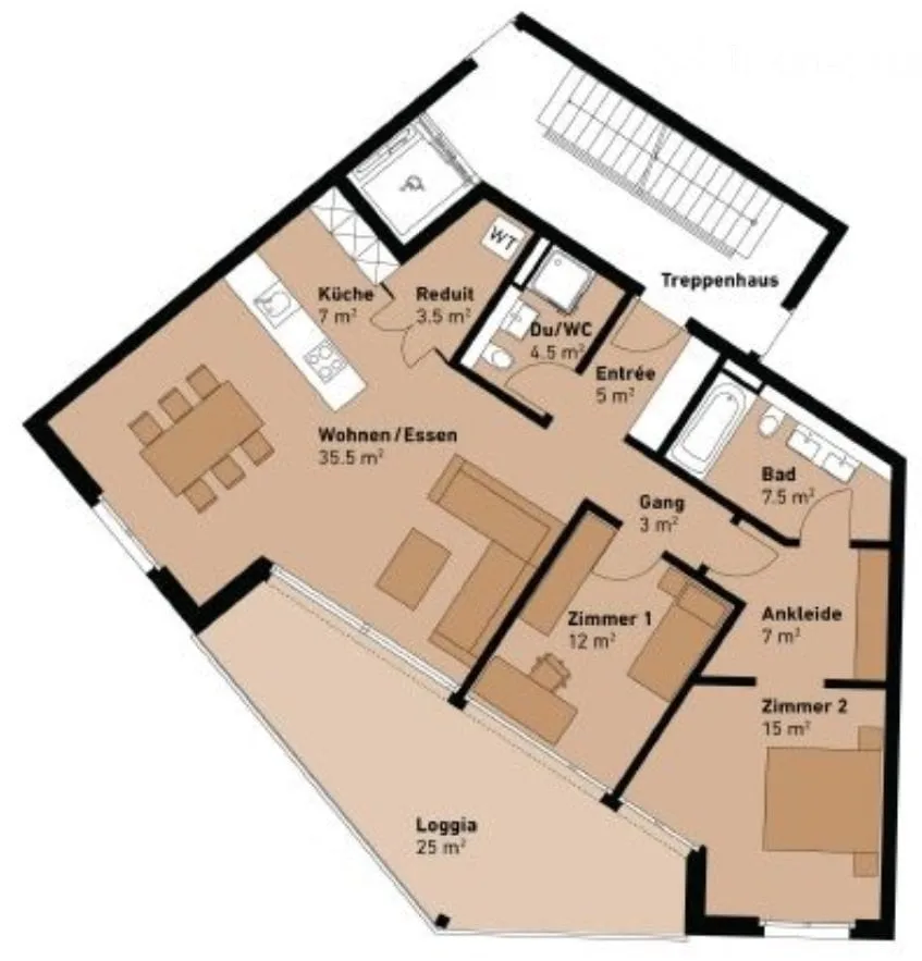 3.5-Z-Wohnung in Malters per 01.11.26 – Foto 2 von 5