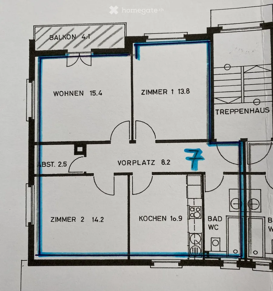 Charmant appartement 3 pièces dans un quartier calme et central à Wädenswil – photo 6 sur 6