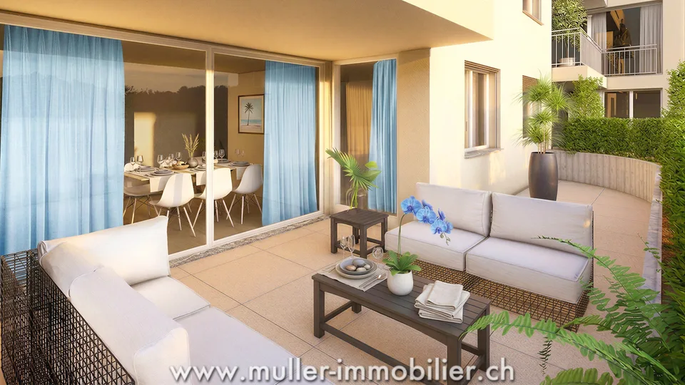 3,5 locali con terrazza e giardino, ambiente tranquillo, a 4 minuti da Ursy – foto 3 di 11