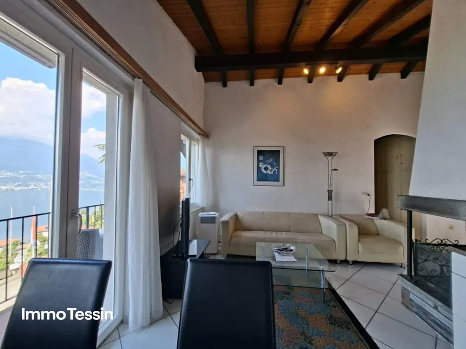 Traditionelles Tessinerhaus mit 2 separaten Wohnungen und atemberaubende Sicht auf den Lago Maggiore – Foto 9 von 13