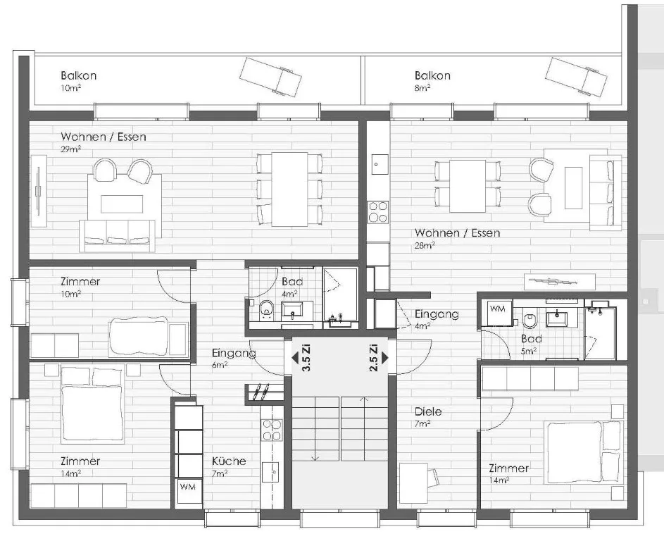 Totalsanierte 2.5-Zimmer-Wohnung mit sonnigem Balkon in Hinwil – Foto 8 von 8