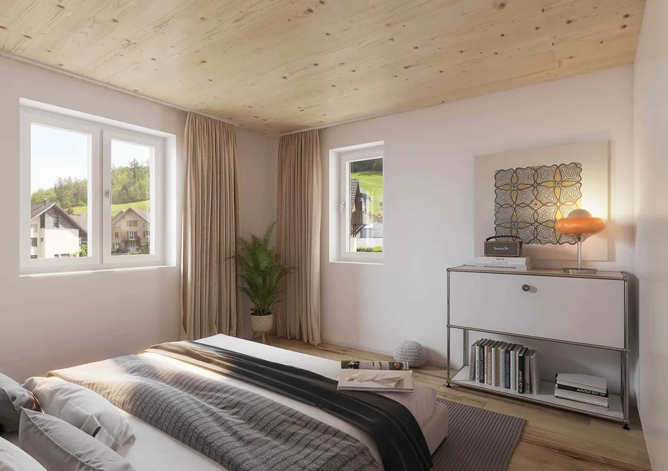 Neubau-Reiheneinfamilienhaus mit 4.5 Zimmern und herrlicher Aussicht in Hüttlingen – Foto 13 von 16