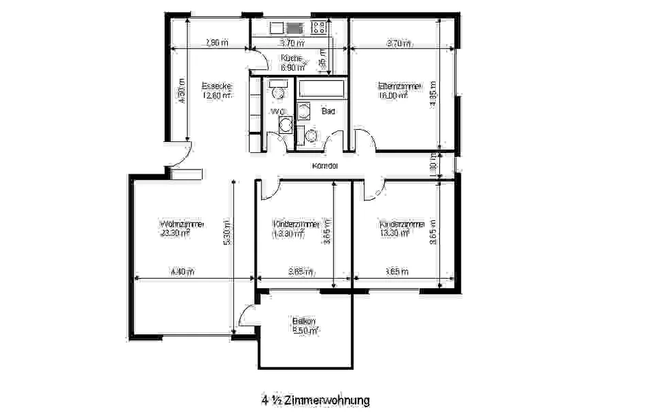 4 1/2 Zimmerwohnung; sonnige, ruhig und hell – Foto 15 von 15