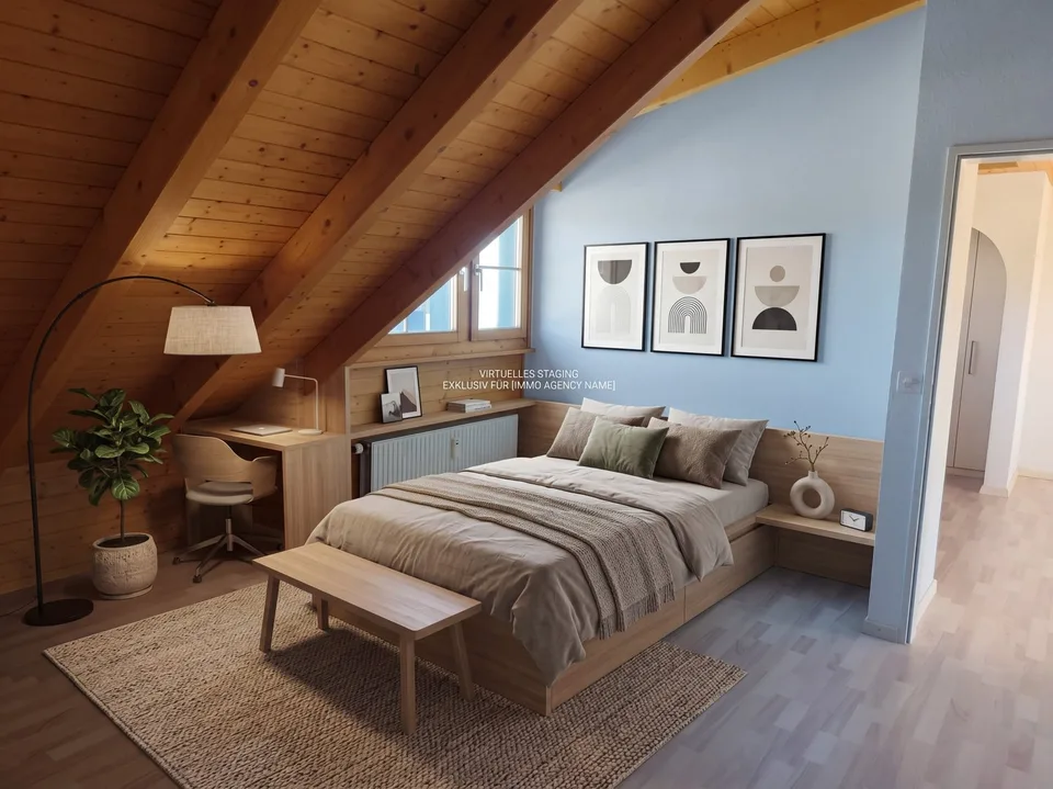 Appartement mansardé lumineux 3.5 pièces avec vue lointaine à Wald AR à louer – photo 4 sur 8