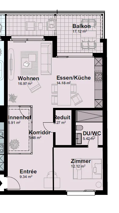 Moderne Attikawohnung - BEFRISTET BIS 31.03.2027 – Foto 6 von 6