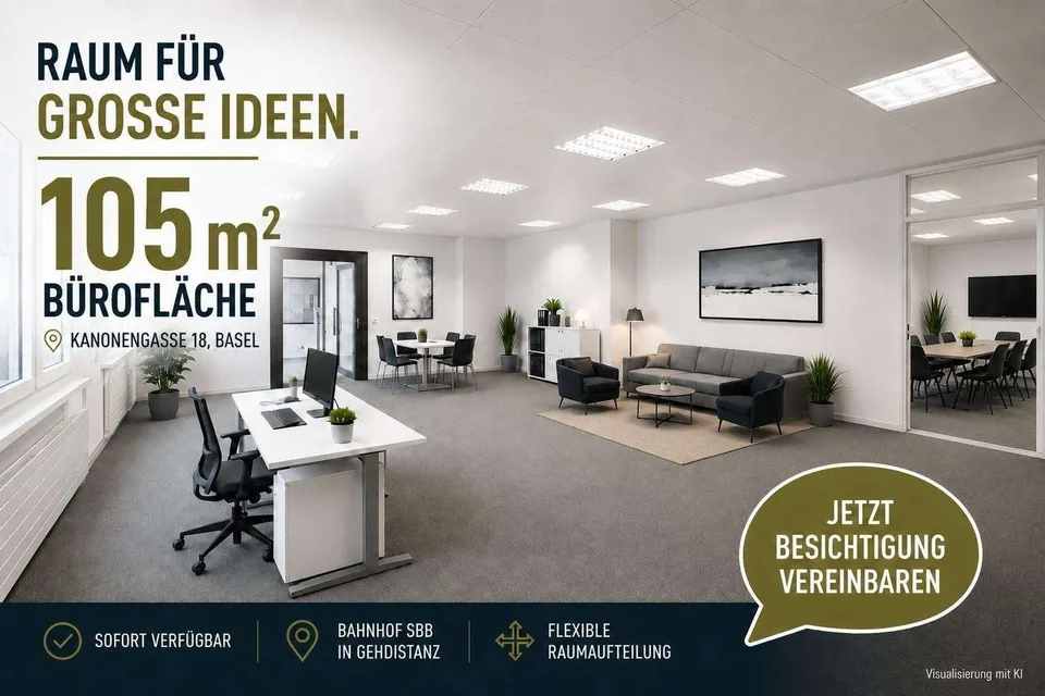 105m² d'espace de bureau et d'atelier au centre de Bâle – photo 2 sur 7