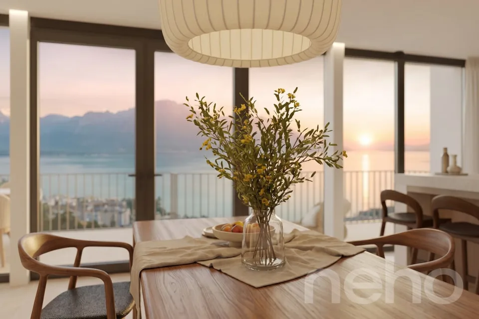 Villa d'architecte avec vue imprenable sur le lac – Permis en force – photo 4 sur 7