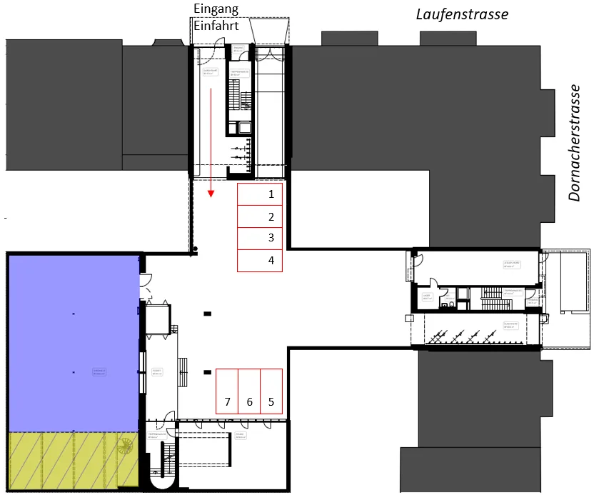 Shedhalle mit 400m2 Gewerbefläche & Studio 58m2 mit hoher Sichtbarkeit – Foto 4 von 4