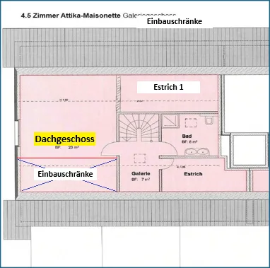 Grosszügige Attika-Maisonettewohnung in TOP-Zustand – Foto 15 von 17
