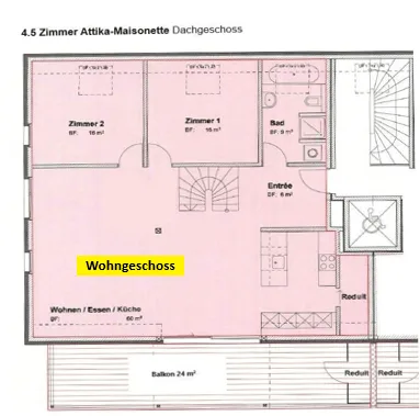 Grosszügige Attika-Maisonettewohnung in TOP-Zustand – Foto 14 von 17